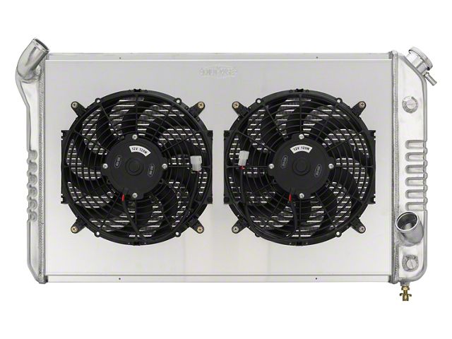 Custom Dual Radiators COLD-CASE Radiators Ecklers Aluminum Performance Radiator with Dual 12 ...