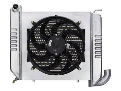 COLD-CASE Radiators Aluminum Performance Radiator with Single 16-Inch Fan (65-68 Small Block V8 Corvette C2 & C3)