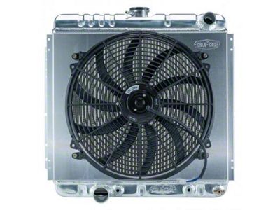 COLD-CASE Radiators Aluminum Performance Radiator with 16-Inch Fan (62-69 Small Block V8 Fairlane w/ Automatic Transmission)