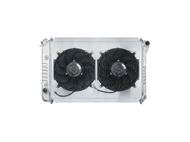 COLD-CASE Radiators Aluminum Performance Radiator with Dual 12-Inch Fans (1970 V8 Fairlane w/ Automatic Transmission; 69-71 V8 Torino w/ Automatic Transmission)