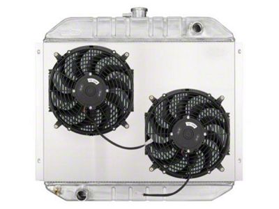 COLD-CASE Radiators Coyote Swap Aluminum Performance Radiator with Dual 12-Inch Fans (66-79 F-100, F-150, F-250, F-350)