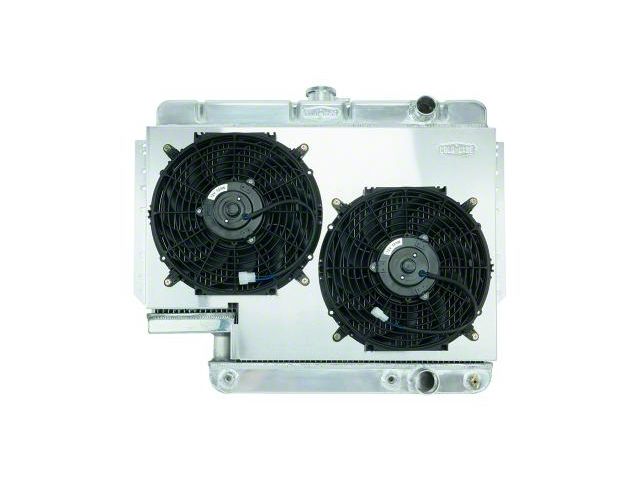 COLD-CASE Radiators Aluminum Performance Radiator with Dual 12-Inch Fans (61-65 Impala w/ 500 Power Steering Box)