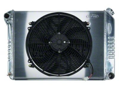 COLD-CASE Radiators Aluminum Performance Radiator with 16-Inch Fan (68-79 Big Block V8 Chevy II, Nova w/ Manual Transmission)