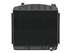 COLD-CASE Radiators Black Night Rider Series Performance Radiator (1957 I6 150, 210, Bel Air, Nomad)