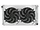 COLD-CASE Radiators Aluminum Performance Radiator with Dual 14-Inch Fans; 21-Inches High (77-87 C10 w/ Automatic Transmission)