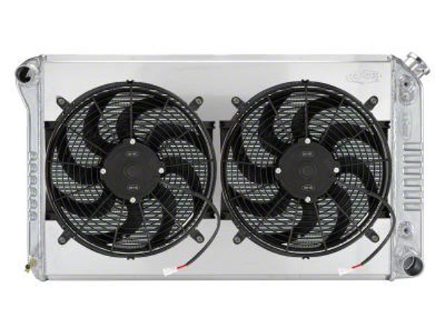 Custom Dual Radiators COLD-CASE Radiators Ecklers Aluminum Performance Radiator with Dual 14 ...