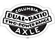 Columbia Axle - Dual Ratio Two-Power Range - Window Decal