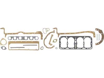 Complete Engine Gasket Set, Includes Steel Head Gaskets, Model A Ford with 4-Cylinder Model B Engine (For cars with Model B Engine)