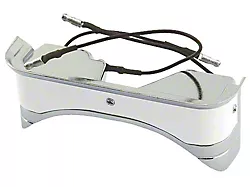 Console Light Assembly - Die-cast Body - Chromed Bezel - White Plastic Lens