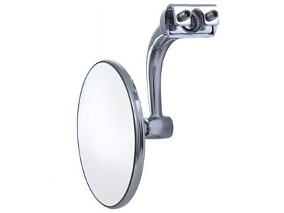 Convex Peep Mirror, Stainless Steel, 3 Diameter