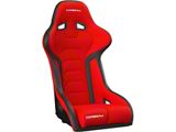 Corbeau FX1 Pro Seat Black / Red Cloth (64-73 Chevelle; 64-83 Malibu; 73-76 Laguna)
