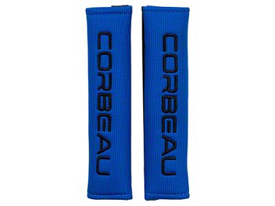 Corbeau Seat Harness Pads; Blue; 2-Inch (Universal; Some Adaptation May Be Required)