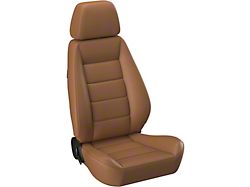Corbeau Sport Reclining Seats with Inflatable Lumbar; Tan Vinyl; Pair (Universal; Some Adaptation May Be Required)