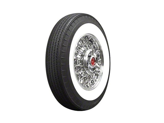 Corevtte Tire, Original Appearance, Radial Construction, 6.70 x 15 With 2-3/4 Whitewall, 1953-1961