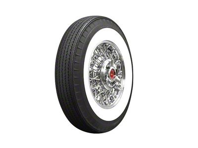 Corevtte Tire, Original Appearance, Radial Construction, 6.70 x 15 With 2-3/4 Whitewall, 1953-1961