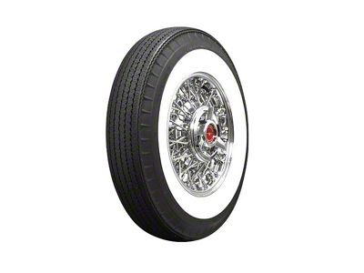 Corevtte Tire, Original Appearance, Radial Construction, 7.10 x 15 With 2-3/4 Whitewall, 1953-1961