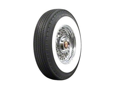 Corevtte Tire, Original Appearance, Radial Construction, 7.60 x 15 With 3-1/4 Whitewall, 1953-1961