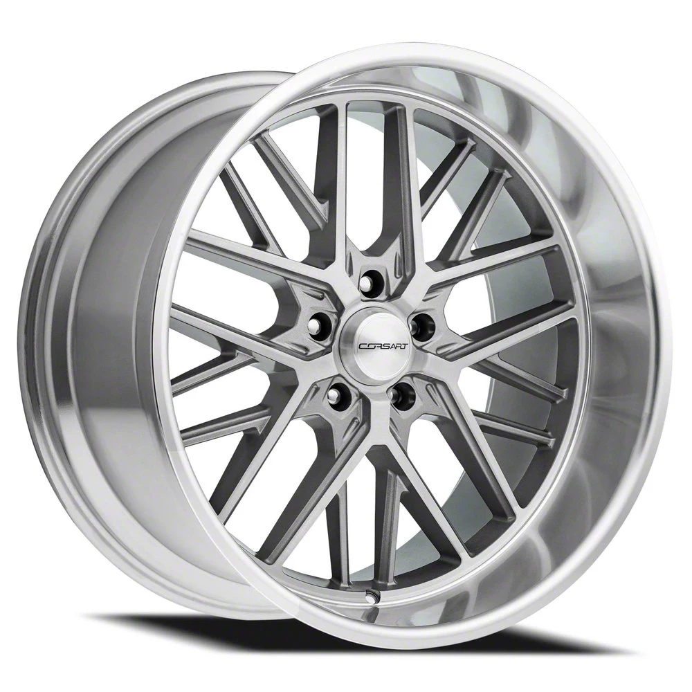 Corsart Ecklers Kingpin 5 Gloss Brushed with Diamond Cut Lip 5-Lug ...