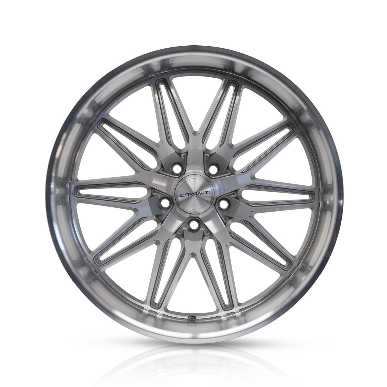 Corsart Ecklers Alcatraz Gloss Brushed with Diamond Cut Lip Wheel; 22x8 ...