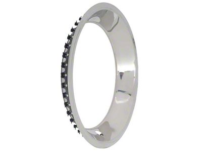 15-Inch Rally Wheel Trim; 2-5/8-Inch Deep; Stainless Steel (67-81 Corvette C2 & C3)