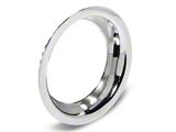 15-Inch Rally Wheel Trim Ring; 3-Inch Deep; Chrome (67-82 Corvette C2 & C3)