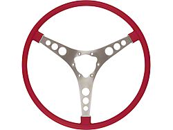 15-Inch Steering Wheel; Signet Red (1958 Corvette C1)