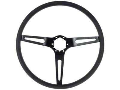 3-Spoke Comfort Grip Steering Wheel; Black (69-72 Corvette C3)