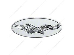 3D Eagle Oval Emblem; Chrome (Universal; Some Adaptation May Be Required)