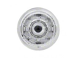 5.75-Inch High/Low Beam LED Headlight with Original Glass; Chrome Housing; Clear Lens (Universal; Some Adaptation May Be Required)