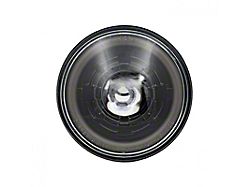 5.75-Inch High/Low Beam LED Headlight with HDR Smoked Switchback Halo; Black Housing; Clear Lens (Universal; Some Adaptation May Be Required)