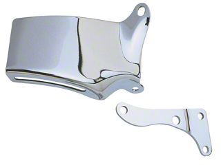 Polished Stainless Steel Alternator Bracket Cover For 1986-1991 Corvette C4 - Engine Bay Chrome Upgrade
