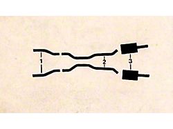 Aluminized Steel Dual Exhaust System with Turbo Muffler (1968 427 V8 Corvette C3)