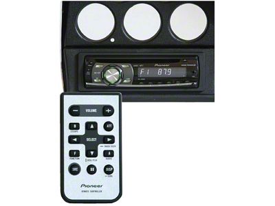 Corvette AM/FM/CD Stereo, 200W, With Custom Bezel, Pioneer,1981-1982