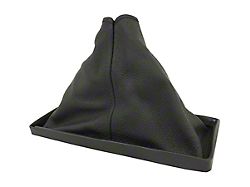 Automatic Shifter Boot; Black Leather (77-82 Corvette C3)
