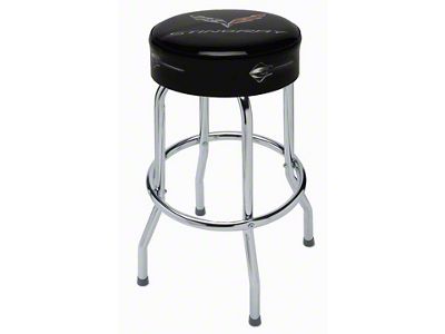 Corvette Bar Stool With C7 Stingray Logo