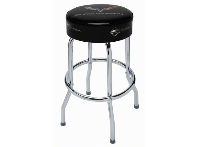 Corvette Bar Stool With C7 Stingray Logo