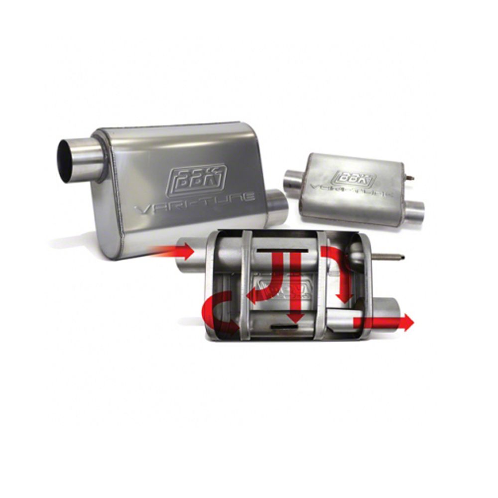 BBK Performance Varitune Adjustable Muffler 2-1/2 BBK Performance Varitune Adjustable Muffler 2-1/2