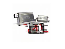 Corvette BBK 2-3/4 Vari-Tune Adjustable Stainless Steel Performance Muffler, Offset