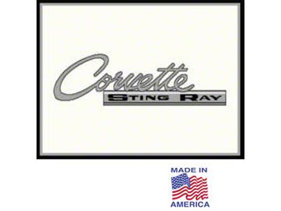 Corvette Blanket, Stadium, Knit, 1963-65 Stingray Style Logo
