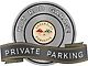 Corvette C1 1958-1960 Emblem Hot Rod Garage Private ParkingMetal Sign, 18 X 14