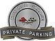 Corvette C1 1961 Emblem Hot Rod Garage Private Parking Metal Sign, 18 X 14