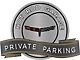 Corvette C3 1981 Emblem Hot Rod Garage Private Parking Metal Sign, 18 X 14