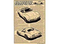 Corvette C3 Illustrated Corvette Series Fine Art Print By K. Scott Teeters, 11x17