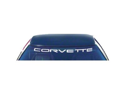 Corvette C4 Windshield Banner Decal, 1984-1996