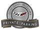 Corvette C5 50th Anniversary Emblem Hot Rod Garage Private Parking Metal Sign 18 X 14