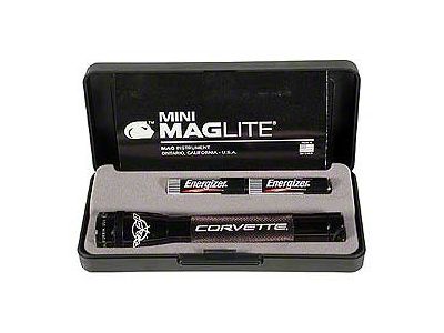 Corvette C5 Logo Mini Maglite With AA Batteries