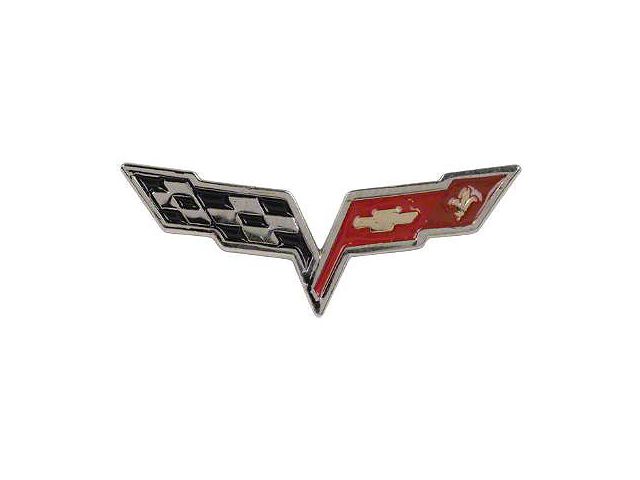 Corvette C6 Crossed Flags Lapel Pin