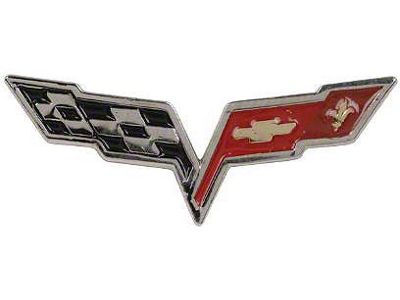 Corvette C6 Crossed Flags Lapel Pin