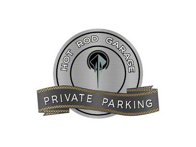 Corvette C7 Stingray Emblem Hot Rod Garage Private Parking Metal Sign, 18 X 14
