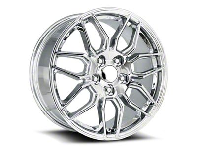 C8 ZO6 Replica Chrome Wheel; 18x8.5; 54mm Offset (88-96 Corvette C4)
